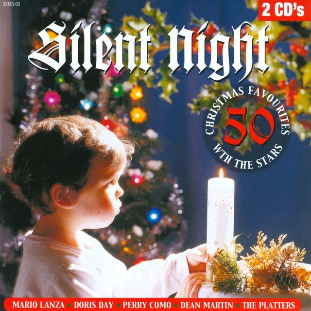 Album cover art for Silent Night - 50 Christmas Favourites With The Stars