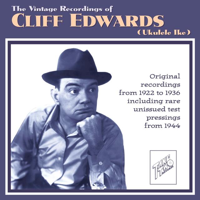 Album cover art for The Vintage Recordings of Cliff Edwards (Ukulele Ike)