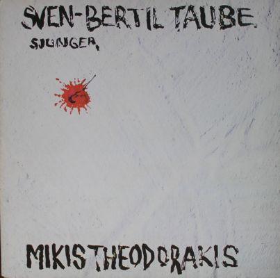 Album cover art for Sven-Bertil Taube Sjunger Mikis Theodorakis