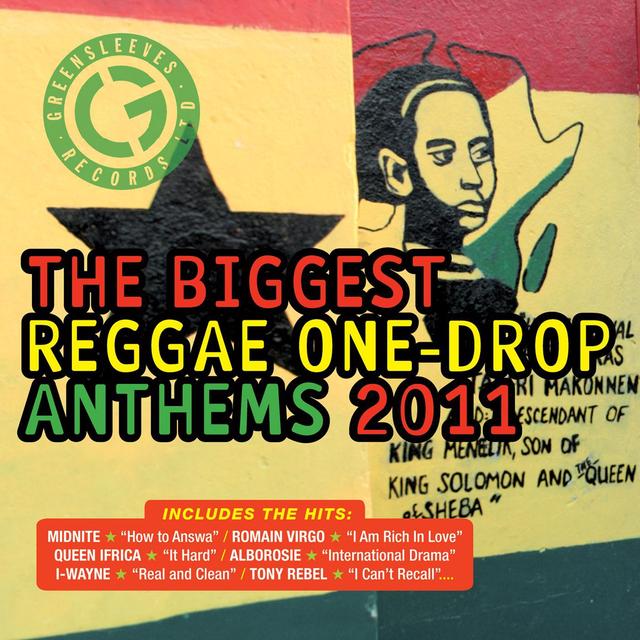 Album cover art for The Biggest Reggae One Drop Anthems 2011