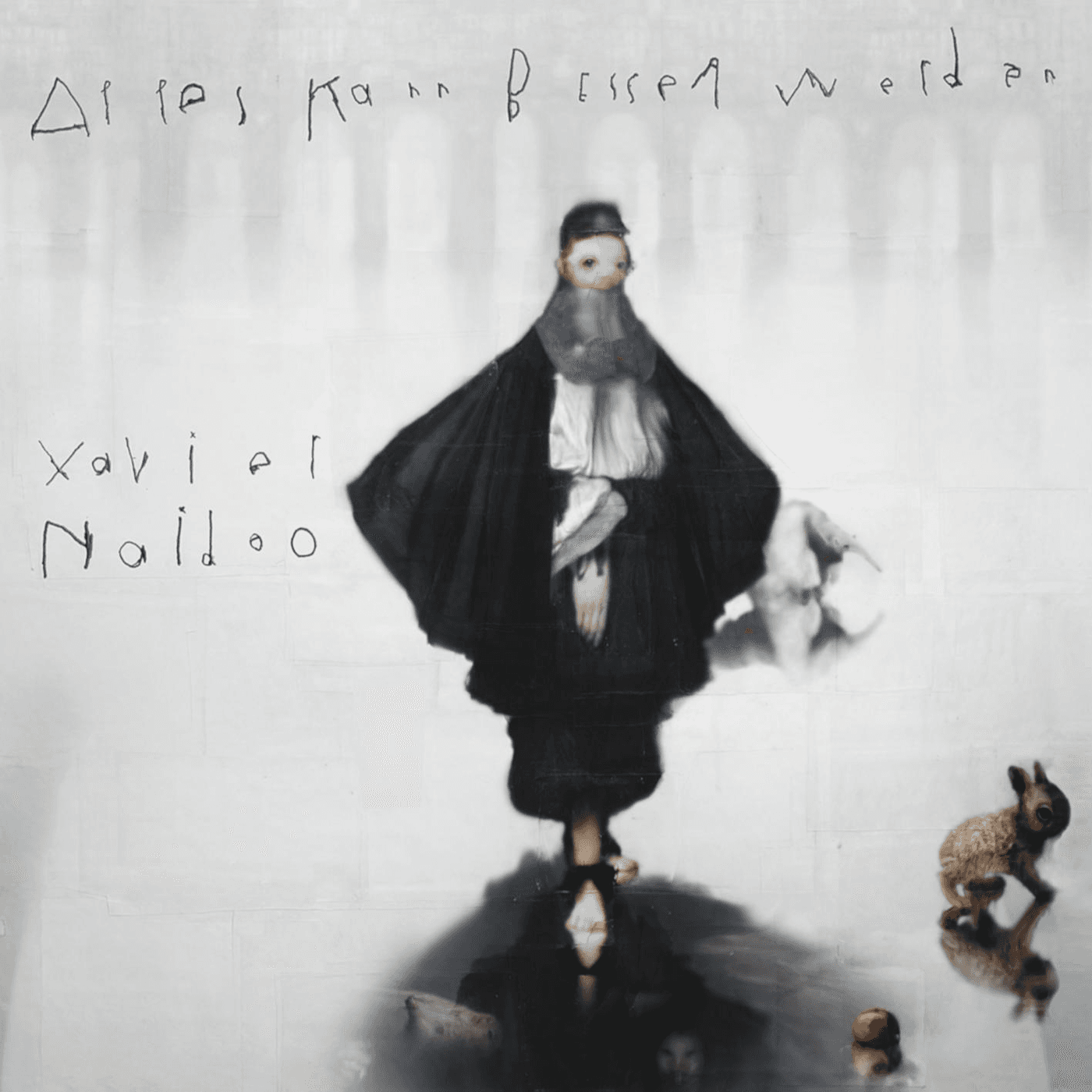 Lyric cover art as blurred background