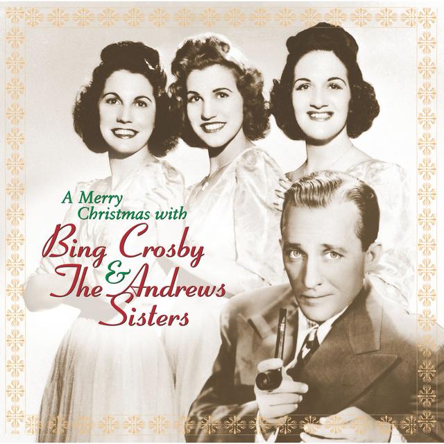 Album cover art for A Merry Christmas with Bing Crosby & the Andrews Sisters