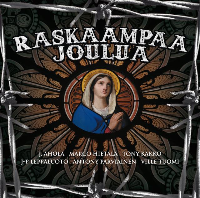 Album cover art for Raskaampaa joulua