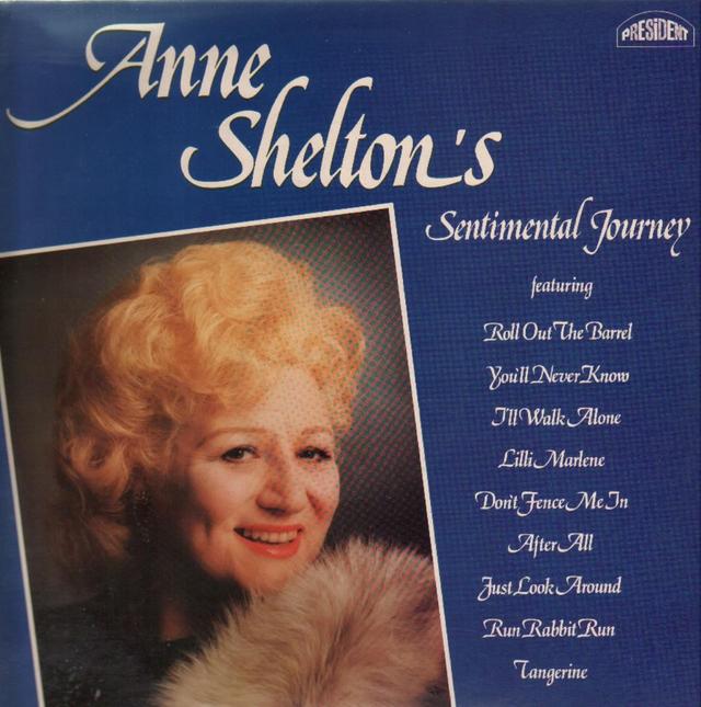 Album cover art for Anne Sheltons Sentimental Journey