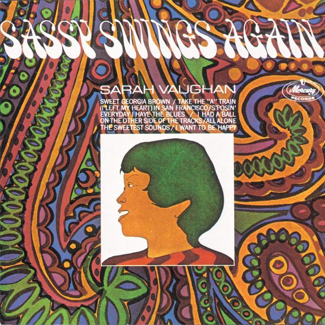 Album cover art for Sassy Swings Again