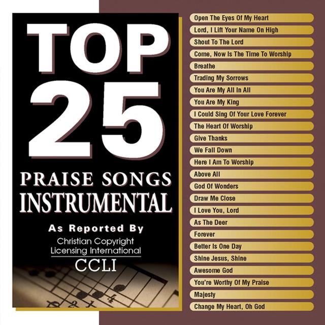 Album cover art for Top 25 Praise Songs: Instrumental