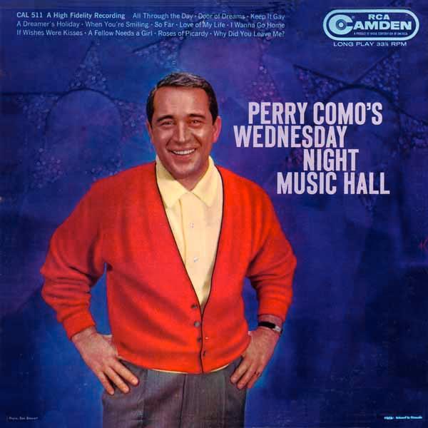 Album cover art for Perry Como's Wednesday Night Music Hall