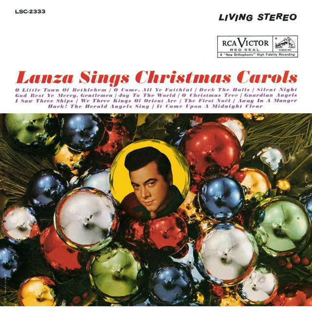 Album cover art for Lanza Sings Christmas Carols