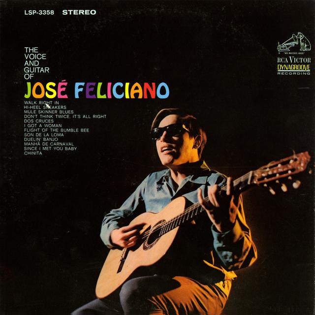 Album cover art for The Voice and Guitar of José Feliciano