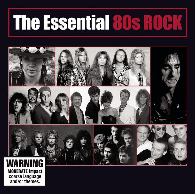 Album cover art for The Essential 80s Rock